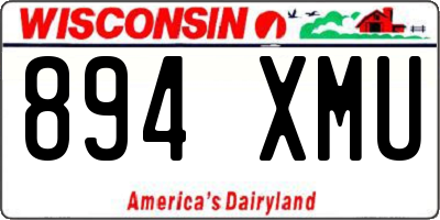 WI license plate 894XMU