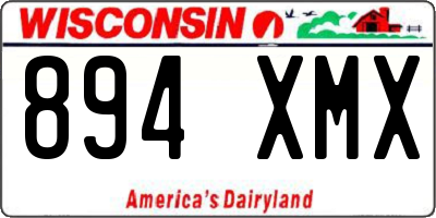 WI license plate 894XMX