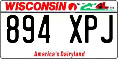 WI license plate 894XPJ
