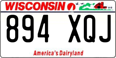 WI license plate 894XQJ