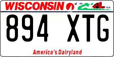 WI license plate 894XTG