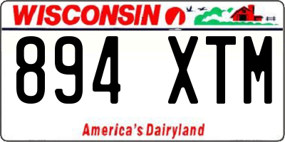 WI license plate 894XTM