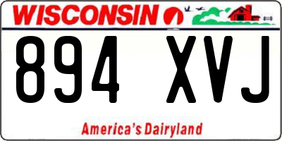 WI license plate 894XVJ