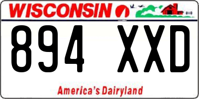 WI license plate 894XXD
