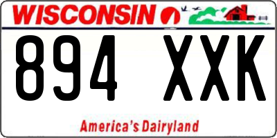WI license plate 894XXK