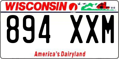 WI license plate 894XXM