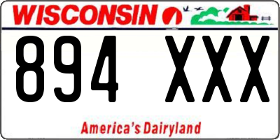 WI license plate 894XXX