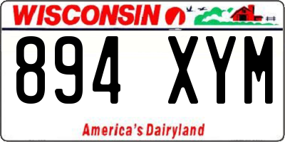 WI license plate 894XYM