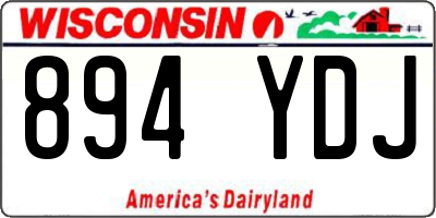 WI license plate 894YDJ