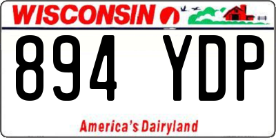 WI license plate 894YDP