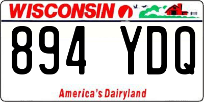 WI license plate 894YDQ