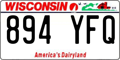 WI license plate 894YFQ