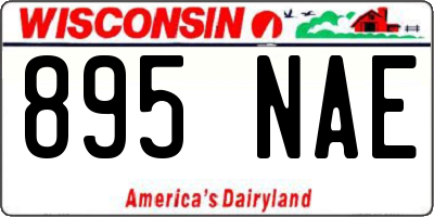 WI license plate 895NAE