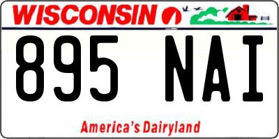 WI license plate 895NAI