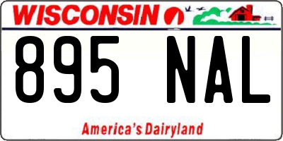 WI license plate 895NAL