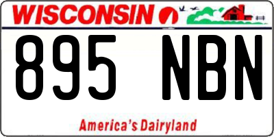WI license plate 895NBN
