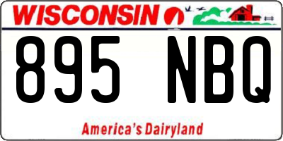 WI license plate 895NBQ