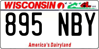 WI license plate 895NBY