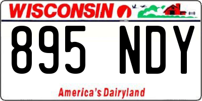 WI license plate 895NDY