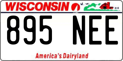 WI license plate 895NEE