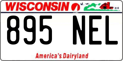 WI license plate 895NEL