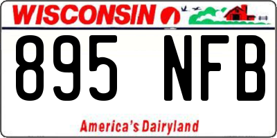 WI license plate 895NFB