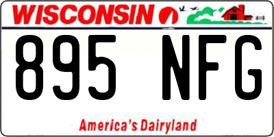 WI license plate 895NFG