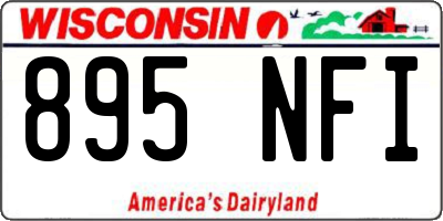 WI license plate 895NFI