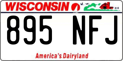 WI license plate 895NFJ