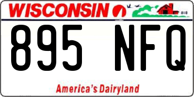 WI license plate 895NFQ