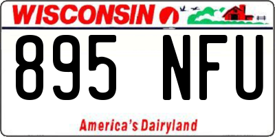 WI license plate 895NFU