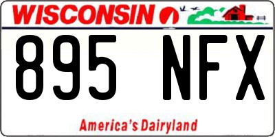 WI license plate 895NFX