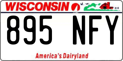 WI license plate 895NFY