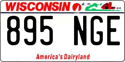 WI license plate 895NGE