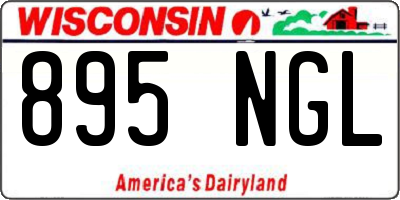 WI license plate 895NGL