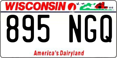 WI license plate 895NGQ