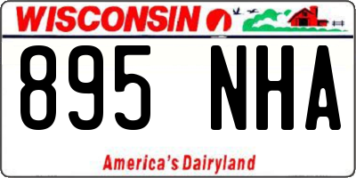 WI license plate 895NHA