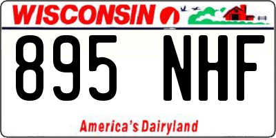 WI license plate 895NHF