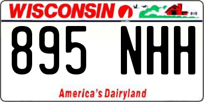 WI license plate 895NHH