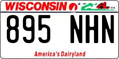 WI license plate 895NHN