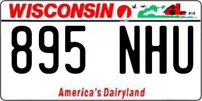 WI license plate 895NHU