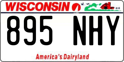 WI license plate 895NHY