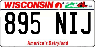 WI license plate 895NIJ
