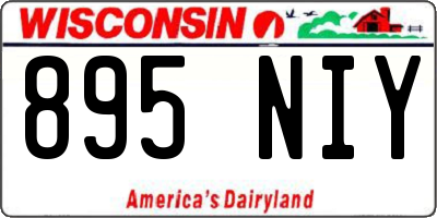 WI license plate 895NIY