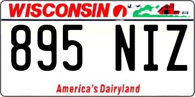 WI license plate 895NIZ