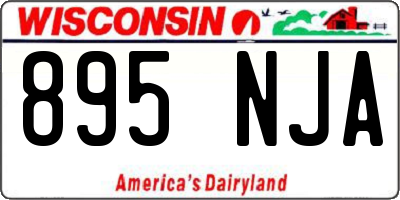 WI license plate 895NJA