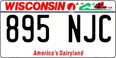 WI license plate 895NJC