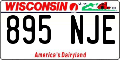 WI license plate 895NJE