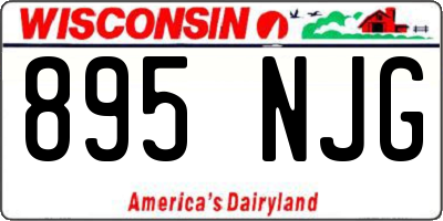 WI license plate 895NJG