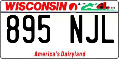 WI license plate 895NJL